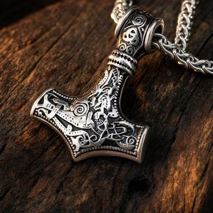 Colar Mjölnir - Acero Inox.