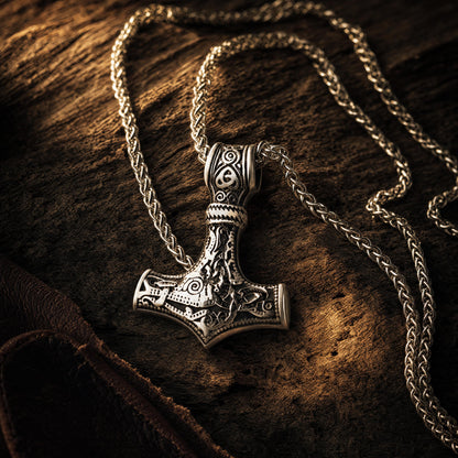 Colar Mjölnir - Acero Inox.