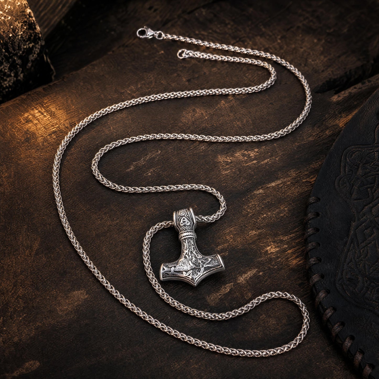 Colar Mjölnir - Acero Inox.