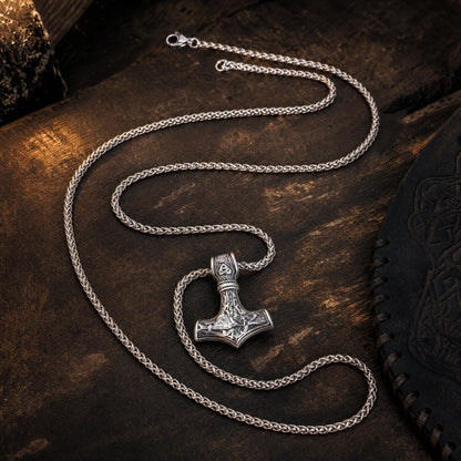 Colar Mjölnir - Acero Inox.