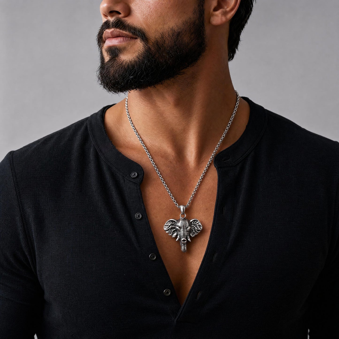 Collar Elefante - Acero Inox.