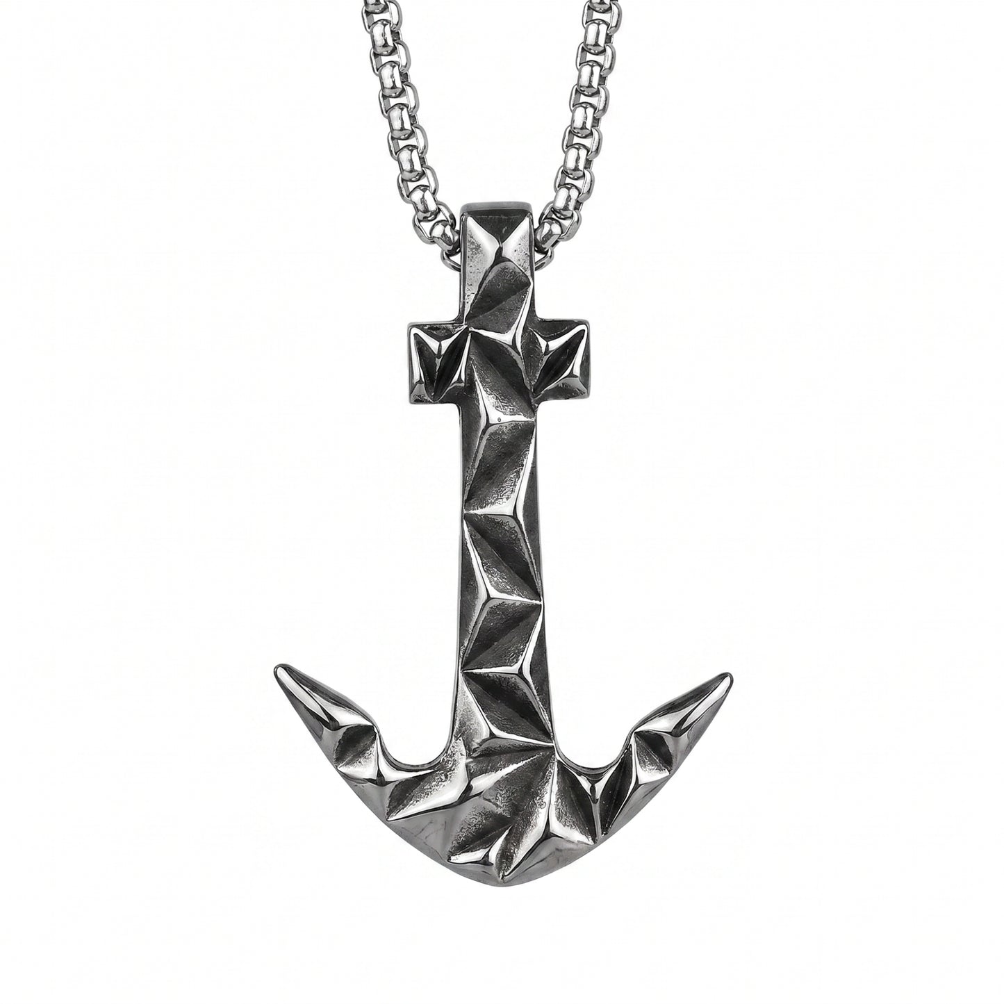 Collar Ancla Prisma - Acero Inox.