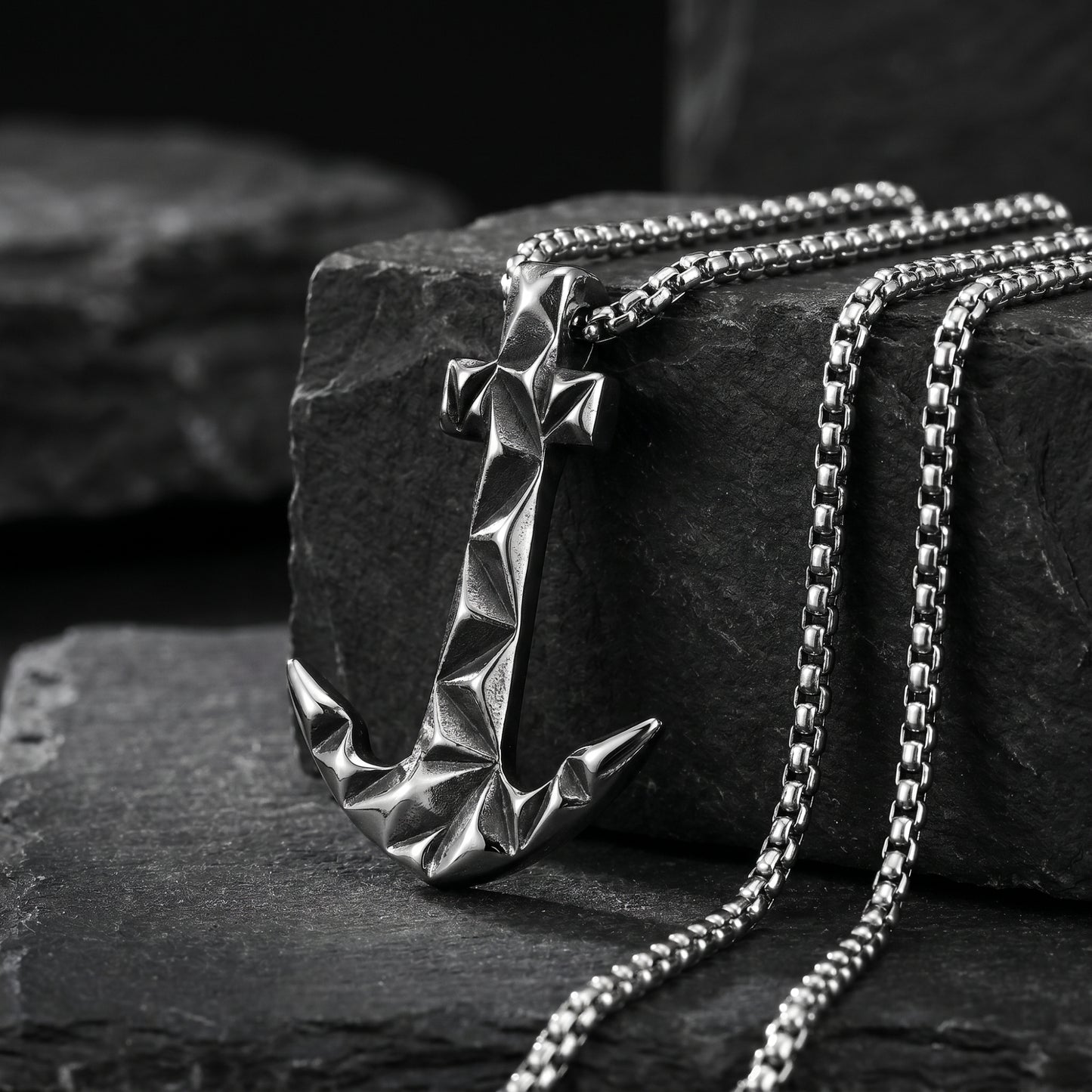 Collar Ancla Prisma - Acero Inox.