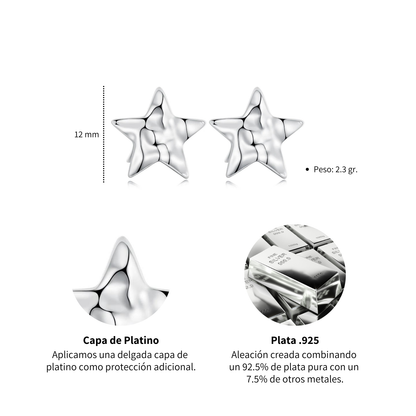 Aretes Stardust - Plata .925