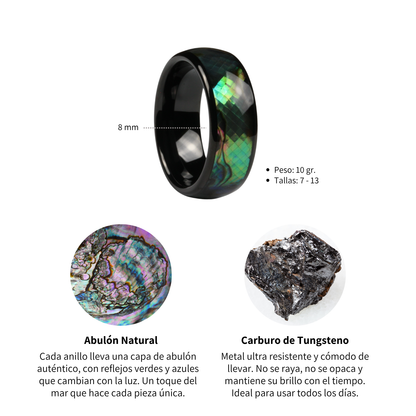 Anillo Abulón - Tungsteno