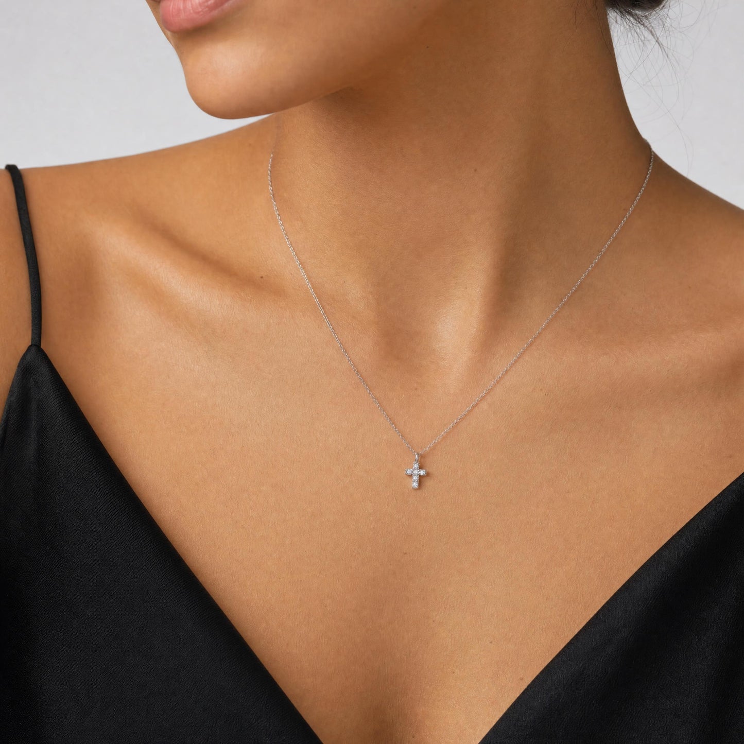 Collar Cruz Pavé - Plata .925