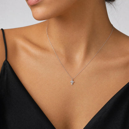 Collar Cruz Pavé - Plata .925