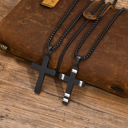 Collar Cruz de la Fortaleza - Acero Inox.