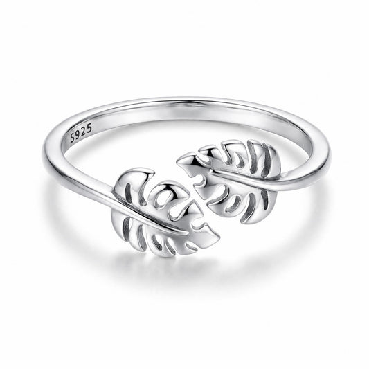 Anillo Monstera - Plata .925
