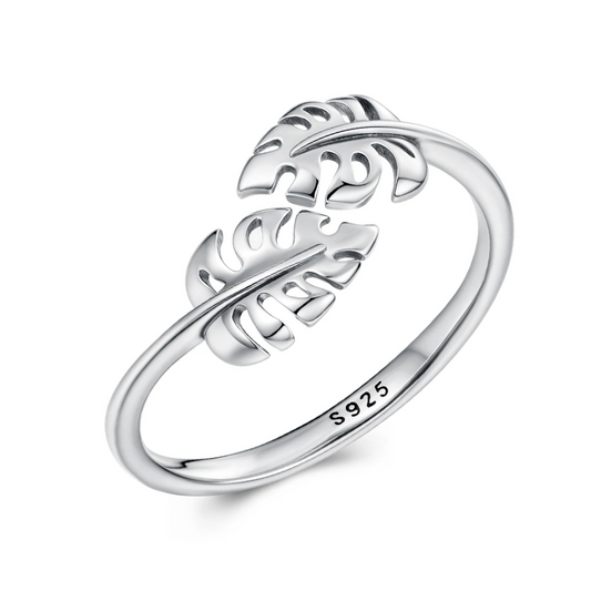 Anillo Monstera - Plata .925