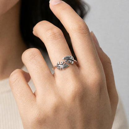 Anillo Monstera - Plata .925