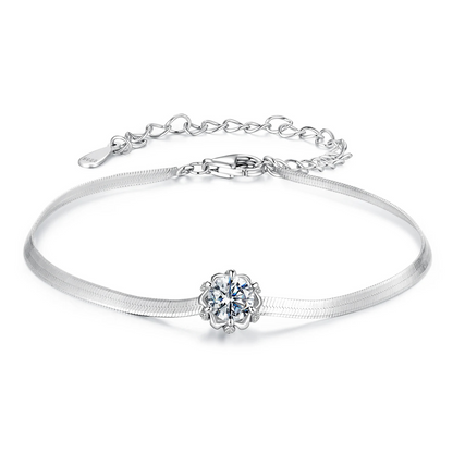 Pulsera Serpiente Moissanita - Plata .925