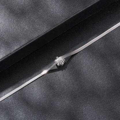 Pulsera Serpiente Moissanita - Plata .925