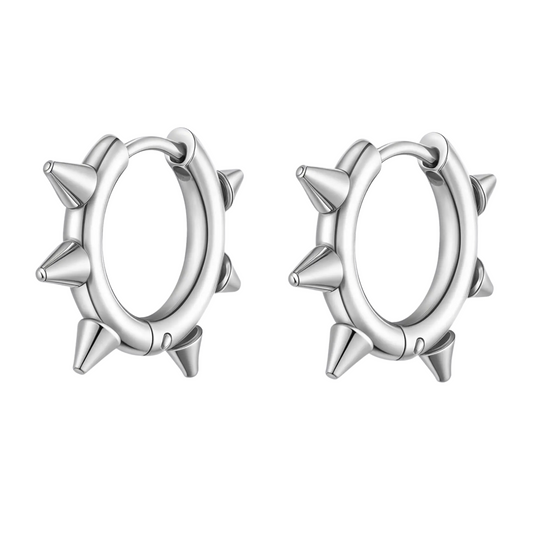 Aretes Púas - Acero Inox