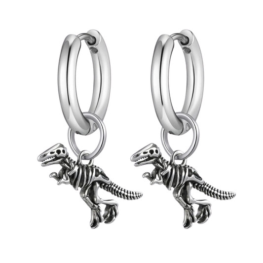 Aretes Dinosaurio - Acero Inox