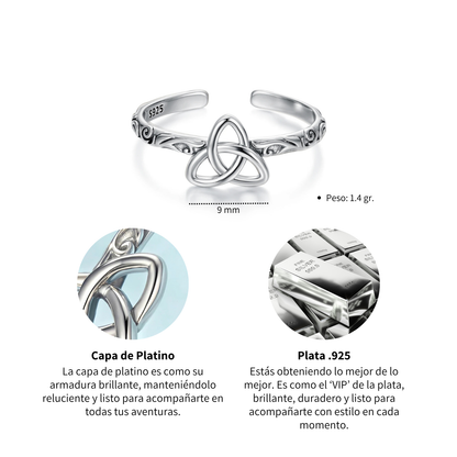 Anillo Nudo Celta - Plata .925