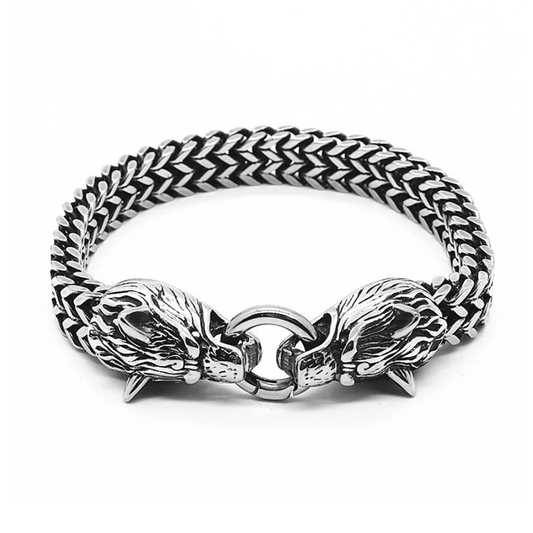 Pulsera Lobo Alfa - Acero Inox