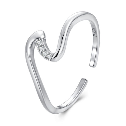 Anillo Ola - Plata .925