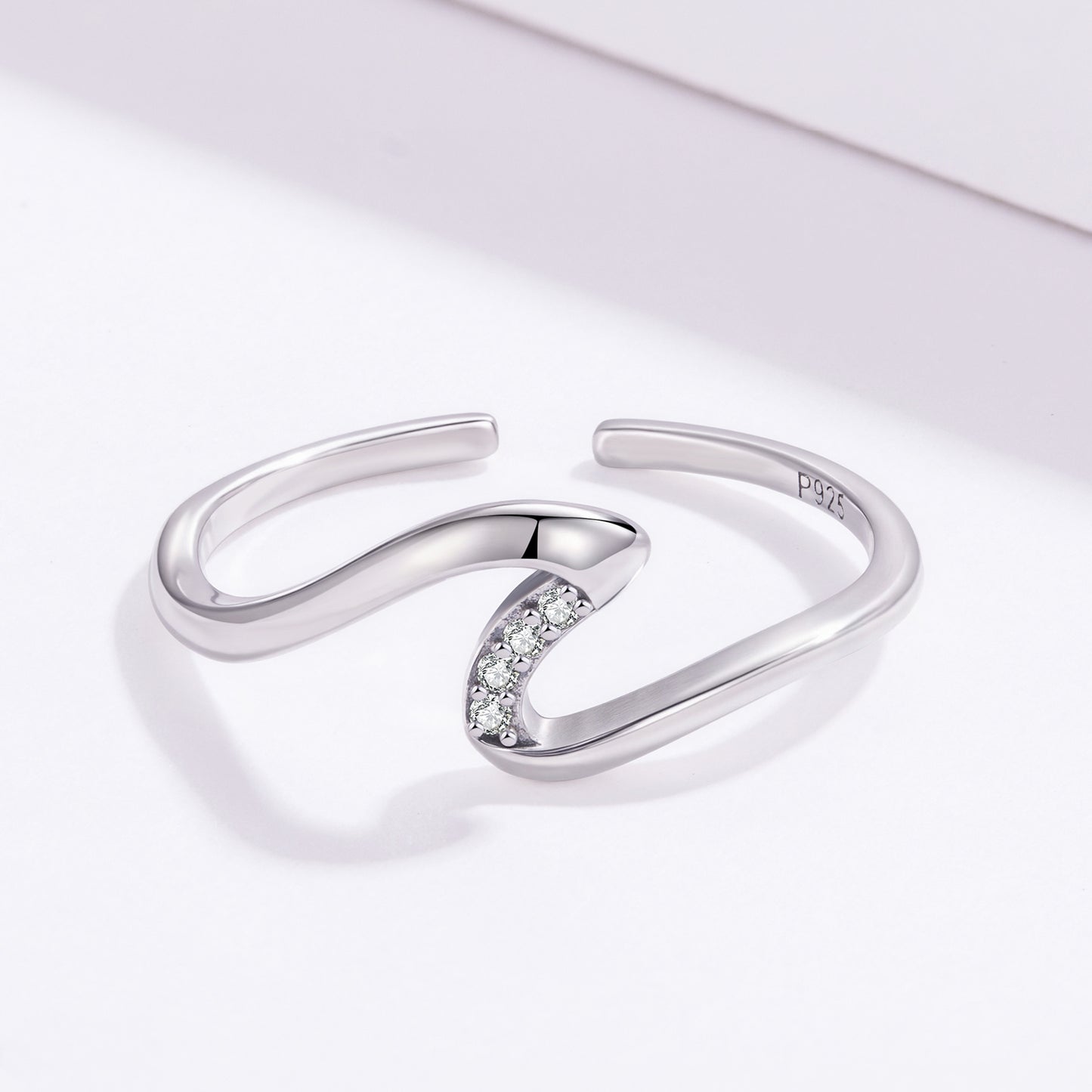 Anillo Ola - Plata .925