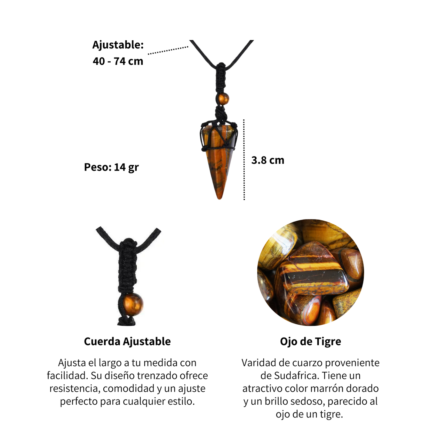 Péndulo de Tigre - Ojo de Tigre