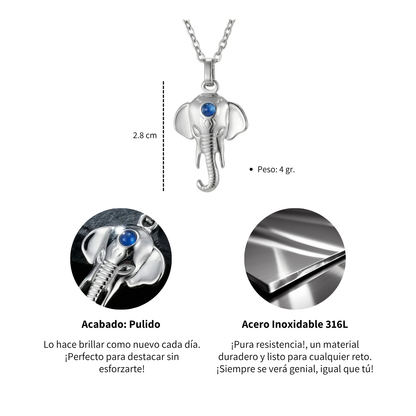 Collar Ganesha - Acero Inox.