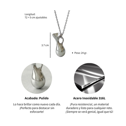 Collar Jarra - Acero Inox.
