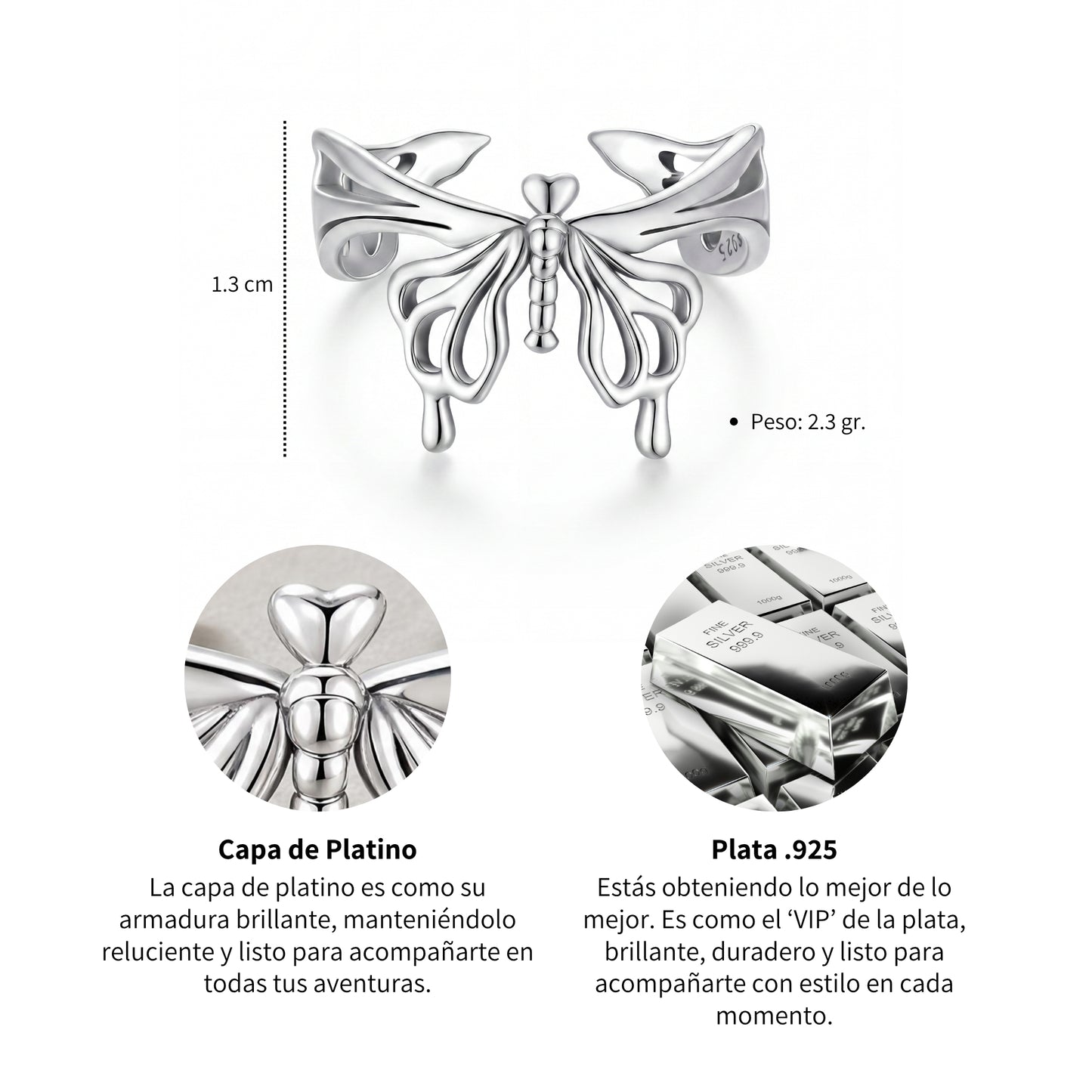 Anillo Metamorfosis - Plata .925