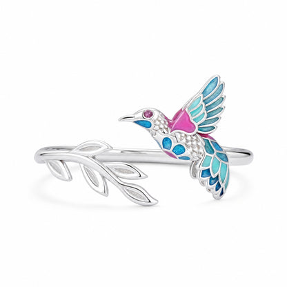 Anillo Colibrí Aura - Plata .925