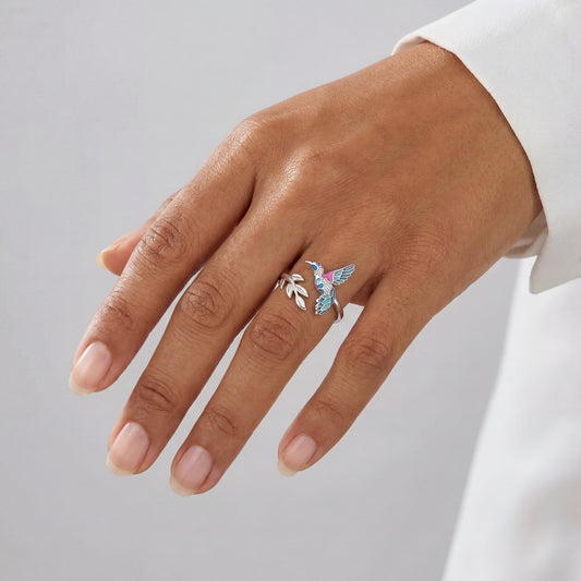 Anillo Colibrí Aura - Plata .925