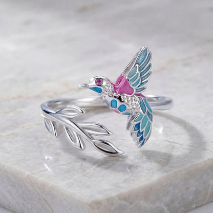 Anillo Colibrí Aura - Plata .925