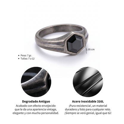 Anillo Eclipse - Acero Inox.
