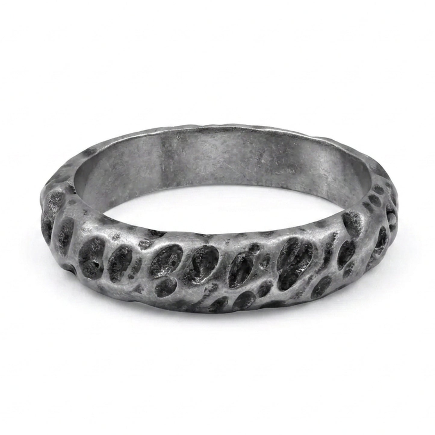 Anillo Crater - Acero Inox.