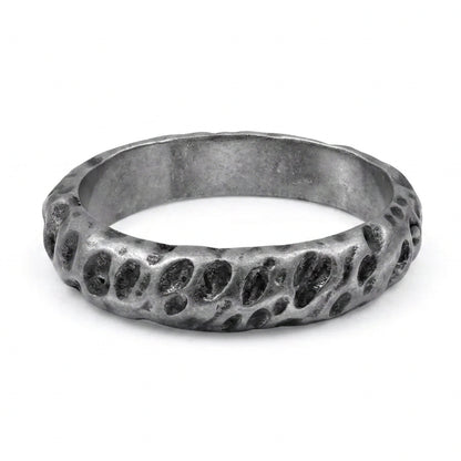 Anillo Crater - Acero Inox.