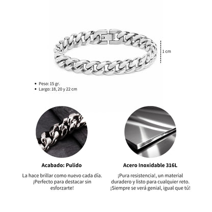 Pulsera César - Acero Inox.