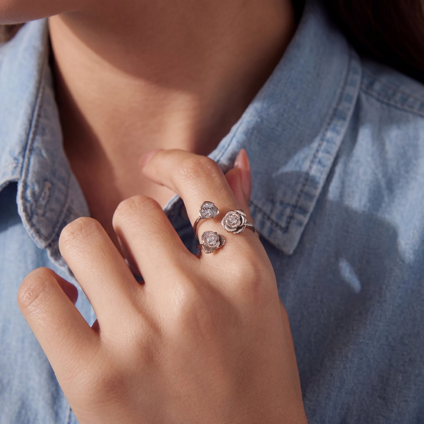 Anillo Trillium - Plata .925