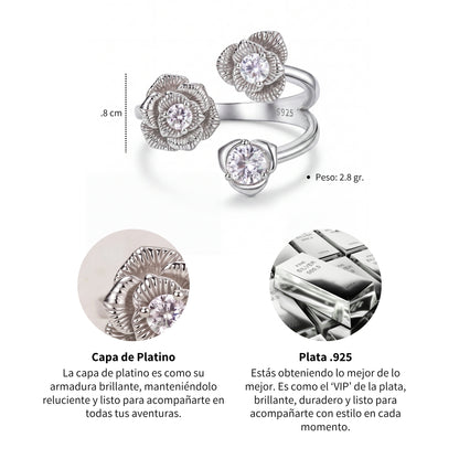 Anillo Trillium - Plata .925