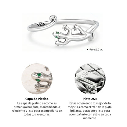 Anillo Gecko - Plata .925