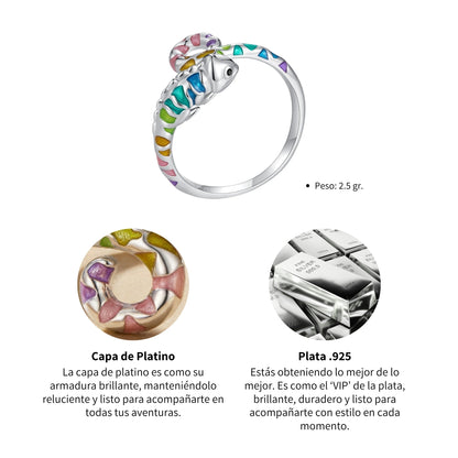 Anillo Camaleón - Plata .925