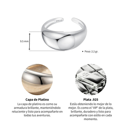 Anillo Nube - Plata .925