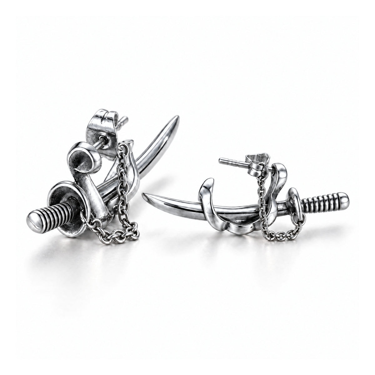 Aretes Katana - Acero Inox.