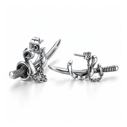Aretes Katana - Acero Inox.