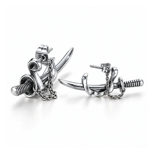 Aretes Katana - Acero Inox.