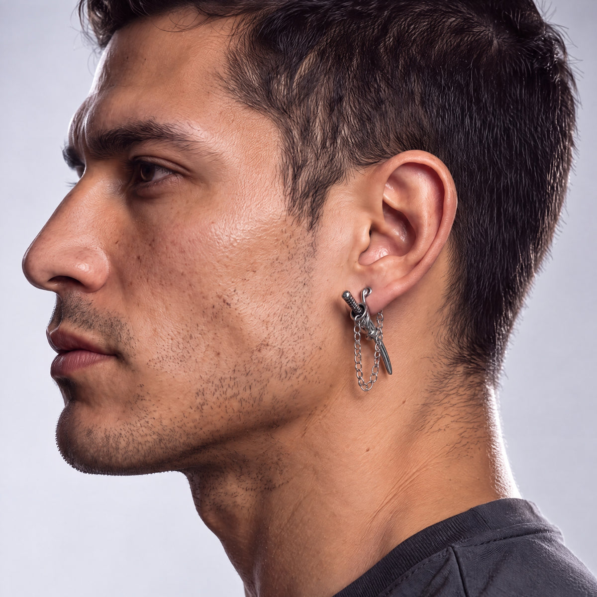 Aretes Katana - Acero Inox.