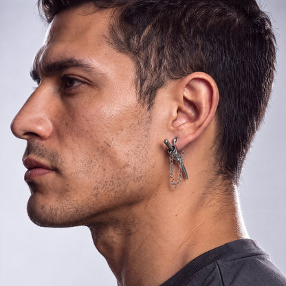 Aretes Katana - Acero Inox.