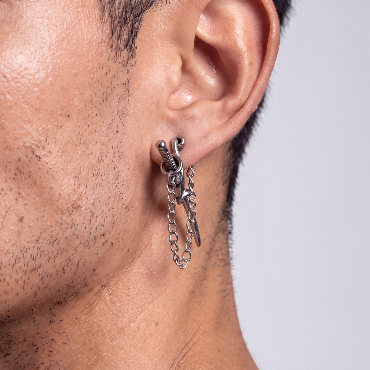 Aretes Katana - Acero Inox.