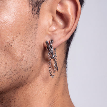 Aretes Katana - Acero Inox.