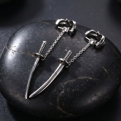 Aretes Katana - Acero Inox.
