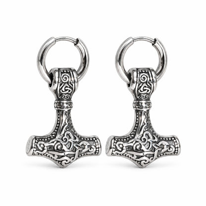 Aretes Mjölnir - Acero Inox.