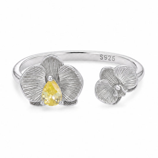 Anillo Orquídea - Plata .925