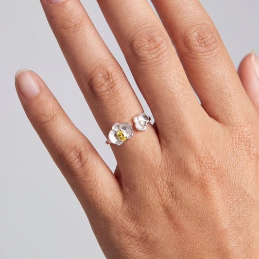 Anillo Orquídea - Plata .925